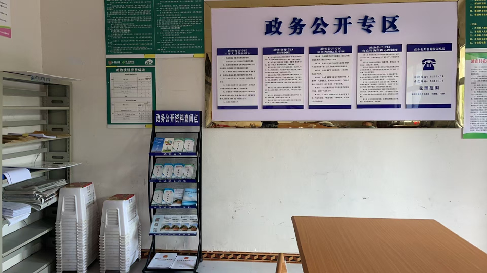 彭店乡清泉村政务公开专区建设